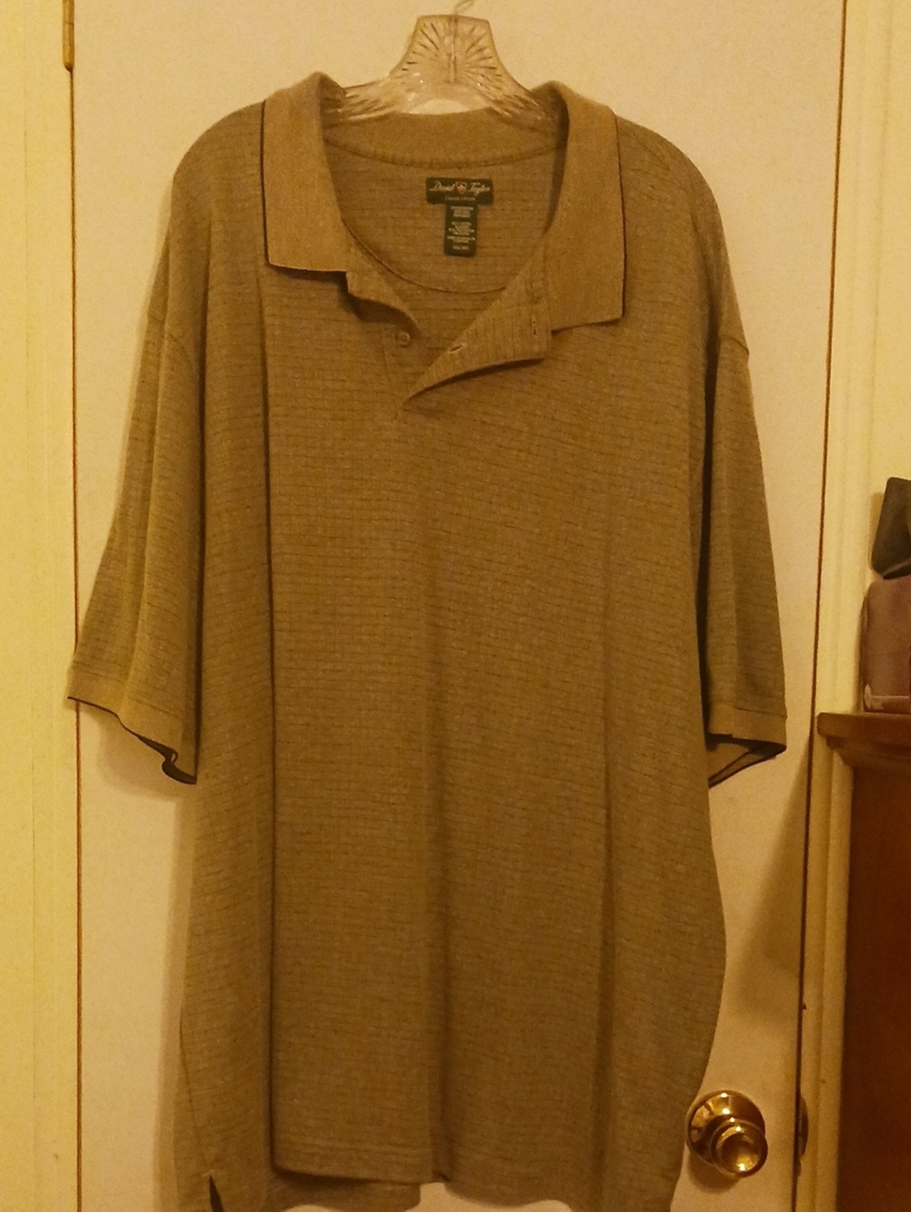 David Taylor Men's Polo Shirt in Olive Brown